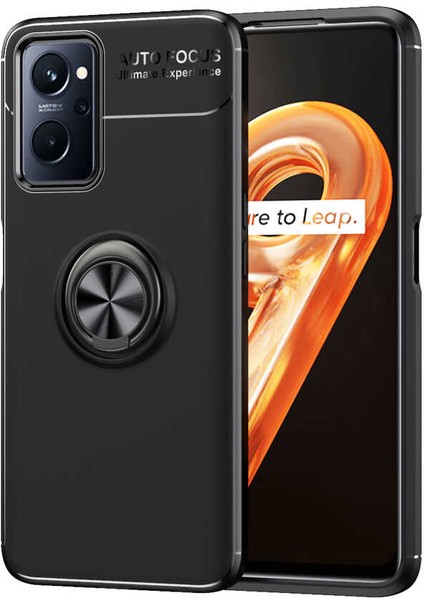 Oppo A96 4g Kılıf Zore Ravel Silikon Kapak-Siyah