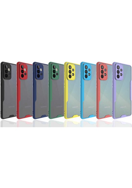 Galaxy A72 Kılıf Zore Parfe Kapak-Siyah