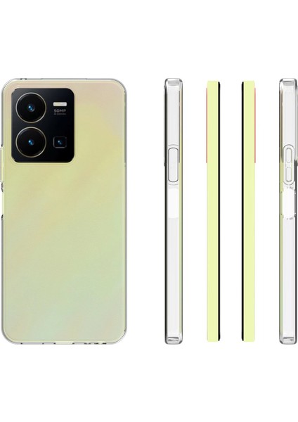 Vivo Y35 Kılıf Zore Süper Silikon Kapak-Renksiz fırsatları