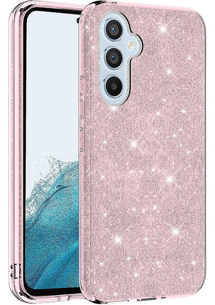 Galaxy A14 Kılıf Zore Shining Silikon-Pembe
