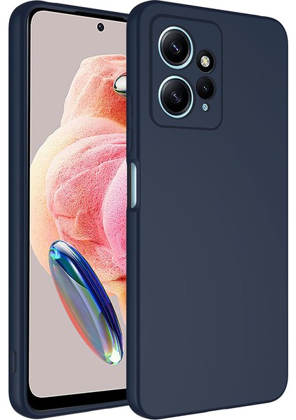Xiaomi Redmi Note 12 4g Kılıf Zore Mara Lansman Kapak-Lacivert