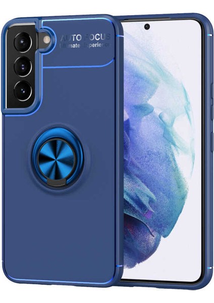 Galaxy S22 Plus Kılıf Zore Ravel Silikon Kapak-Mavi