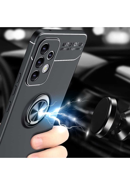 Galaxy A33 5g Kılıf Zore Ravel Silikon Kapak-Siyah