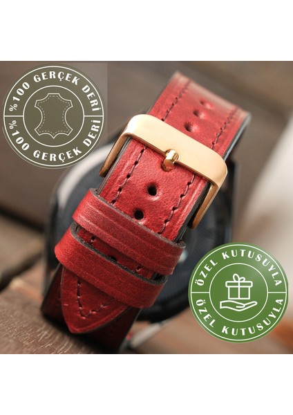 Huawei Watch Deri Kordon Watch GT 5 Pro GT4 Gt 2 3 4 Pro 46mm Ultimate Elite Watch 4 GT 2 Gt2 E Gt2e Gt2pro Se 2e Gt3 Pro Gt3pro Huawei Watch 4 Buds Deri Kordon Hakiki Deri Kayış Bordo