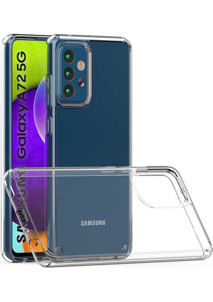 Galaxy A72 Kılıf Zore Coss Kapak-Renksiz