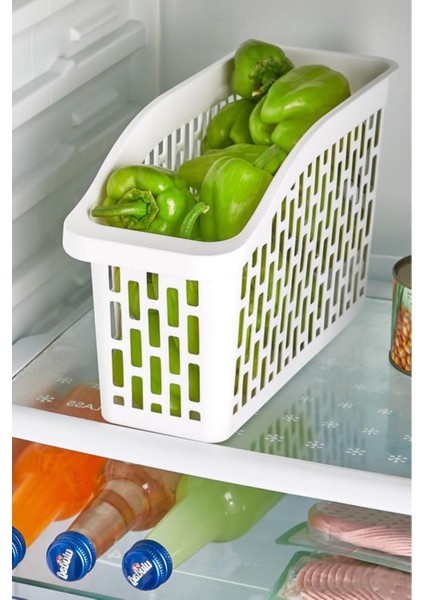 Tekno Trust 20 x 30 4 Adet Buzdolabı Sepeti, Mutfak Banyo Dolap Içi Düzenleyici Organizer 4’lü Set (13X30X16CM) modelleri