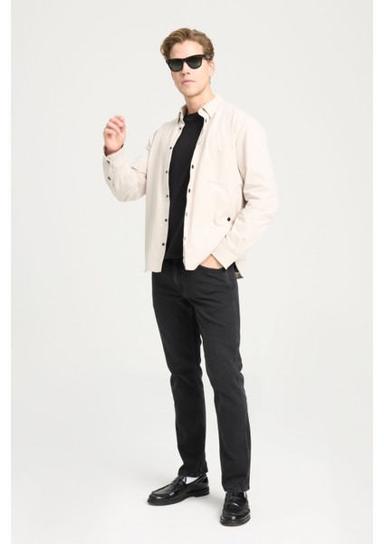 Loose Fit Rahat Kesim Bej Gömlek Ceket fırsatları
