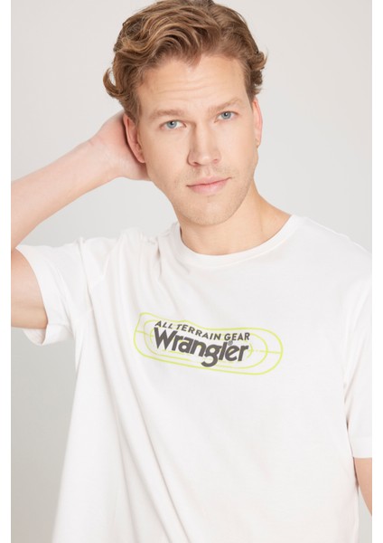 Regular Fit Normal Kesim Bisiklet Yaka Pamuk Kırık Beyaz Tişört fırsatları