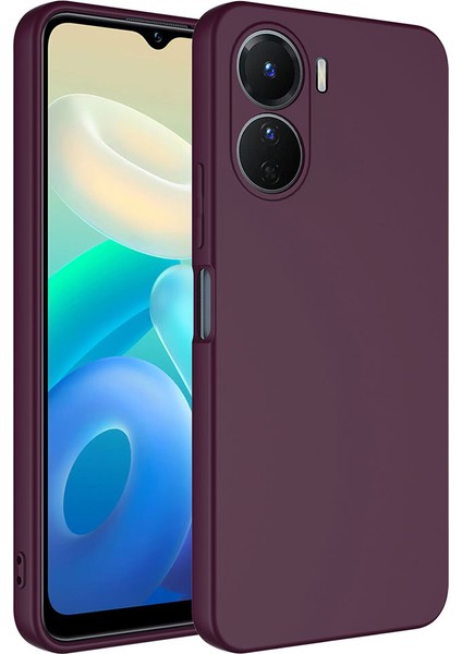 Vivo Y16 Kılıf Zore Mara Lansman Kapak-Koyu Mor