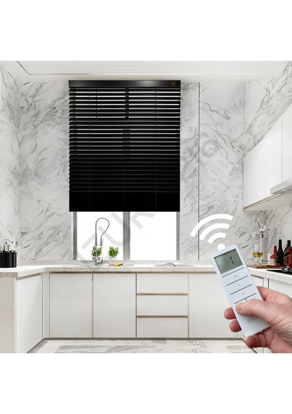 Motorlu Ahşap Jaluzi Perde 50 mm fiyatları