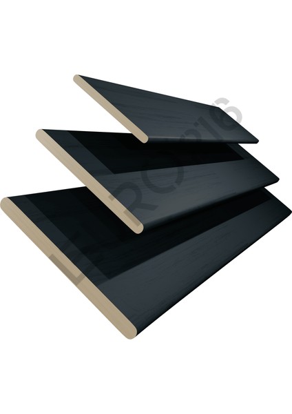 Ahşap Jaluzi Perde 50 mm GERÇEK AHŞAP Motorlu / Kumandalı Kurdeleli ANTRASİT Renk modelleri