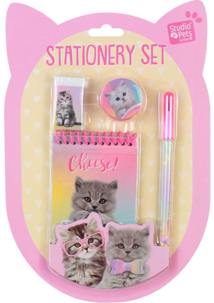 Pt-06048 Kırtasiye Seti - Pembe