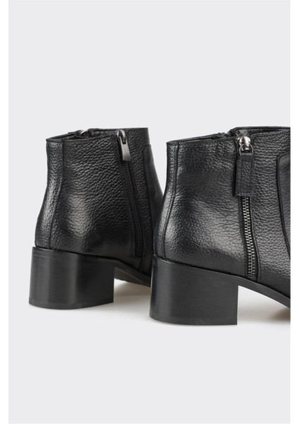 Siyah Deri Kadın Klasik Bot fırsatları