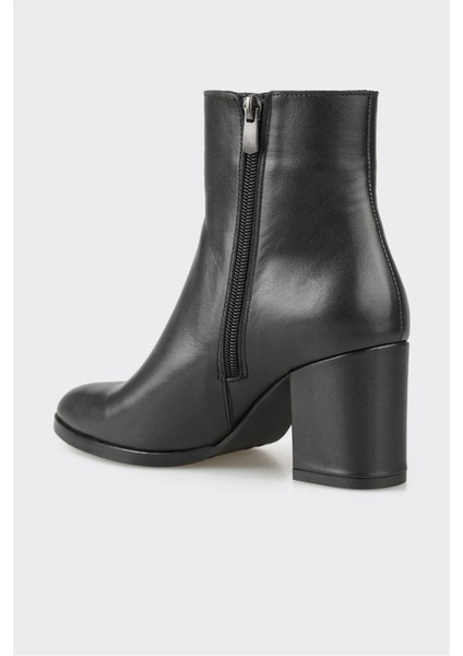 Siyah Deri Kadın Klasik Bot modelleri