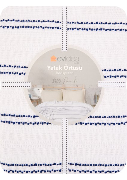 Soft Çift Kişilik Yatak Örtüsü - Gri - 225X250 cm