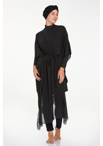Mayo Üzerine Tek Pareo Kaftan Lına 6039 Siyah fiyatları