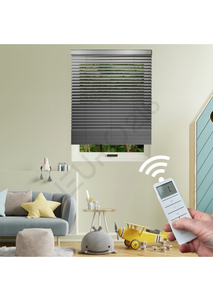 Motorlu Ahşap Jaluzi Perde 50 mm fırsatları