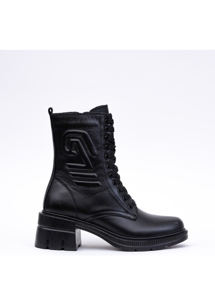 Kadın Hakiki Deri Kışlık Ökçeli Bağcıklı Fermuarı Bot fiyatları