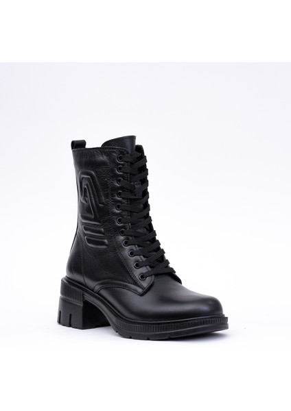 Kadın Hakiki Deri Kışlık Ökçeli Bağcıklı Fermuarı Bot fırsatları