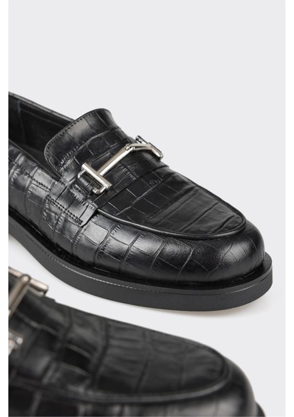 Elle Siyah Deri Kadın Günlük Ayakkabı indirimleri