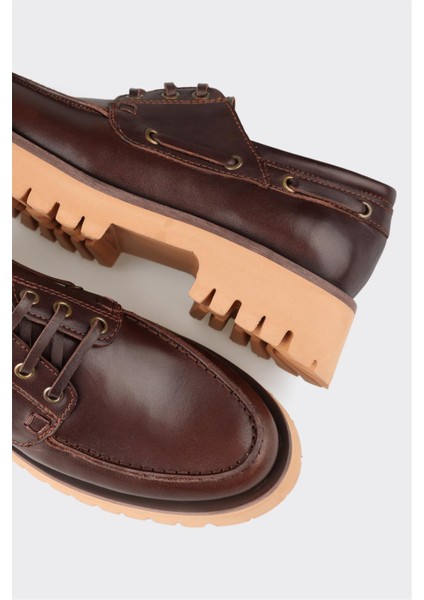 Elle Kahve Deri Kadın Günlük Ayakkabı indirimleri