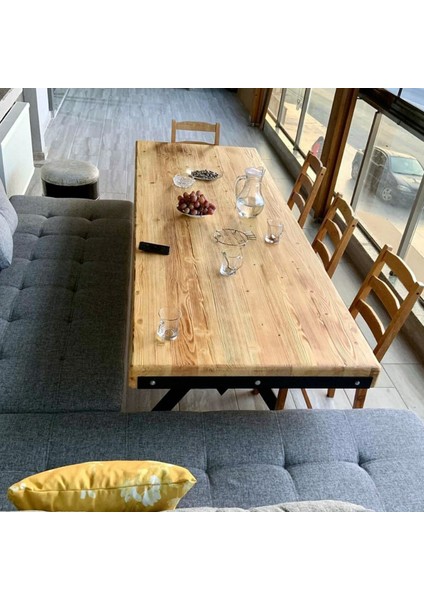 Doğal Ahşap Yemek MASASI-70-100