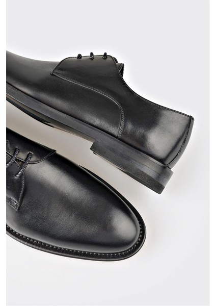 Siyah Deri Erkek Klasik Ayakkabı indirimleri