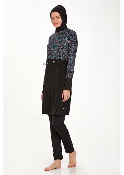 Tam Kapalı Tesettür Mayo Sally 1407 Siyah fırsatları