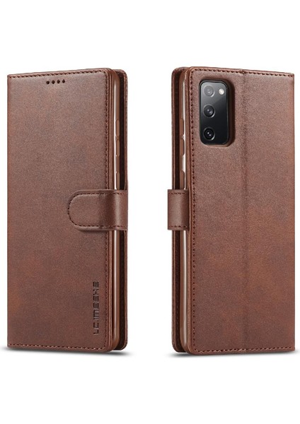 Tutucu ile Samsung Galaxy S20 Buzağı Doku Yatay Flip Case (Yurt Dışından)