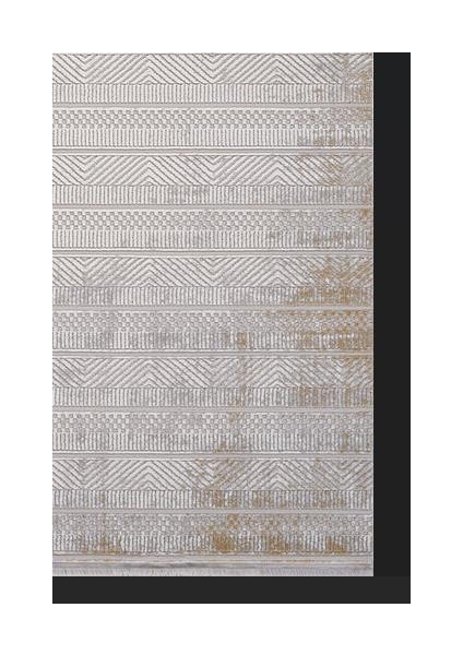 Karizma 02811G Gold Krem Modern Çizgili Halı modelleri