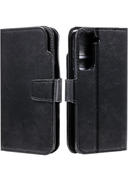 Samsung Galaxy S21 Kickstand Manyetik 9 Kart Yuvaları Pu Deri Kılıf (Yurt Dışından) fırsatları