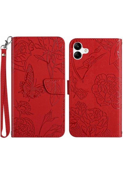 Samsung Galaxy A06 Pu Deri Kapak Kapak Anti-Damla Koruma (Yurt Dışından)