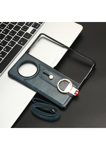 Tecno Phantom V Fold Bilek Kayışı Kolaylık Premium Pu Deri Için Kılıf (Yurt Dışından)