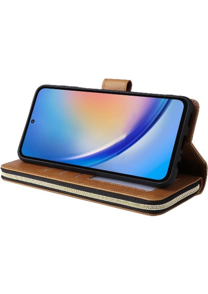 Samsung Galaxy A35 5g Için Kılıf ile El Kayışı Kapak Çevirin Cüzdan Kılıf ile (Yurt Dışından) indirimleri
