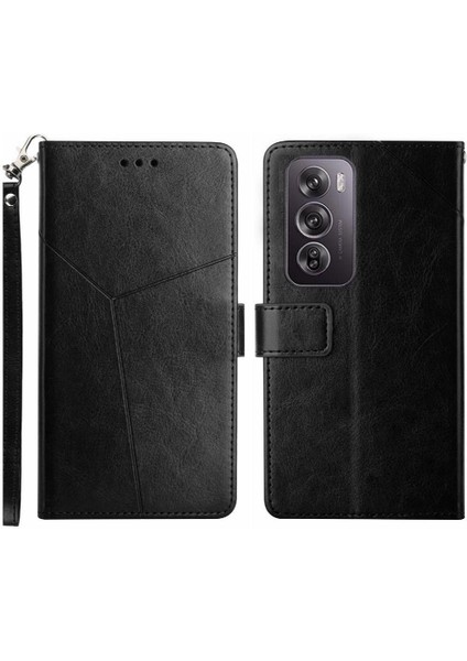 Oppo RENO12 Pro 5g Için Kılıf Kapak Kapak Kitap Katlanır Deri Cüzdan Tpu (Yurt Dışından)