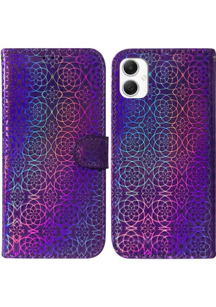 Samsung Galaxy A06 Premium Pu Deri Cüzdan Kılıf Kart Yuvası Için Flip Case (Yurt Dışından)