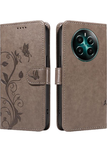 Realme 12 Plus Için Flip Case ve El Kayışı Yüksek Kalite ile Kart Yuvası (Yurt Dışından)