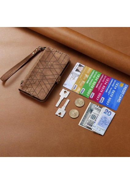 Google Piksel 9 Pro Deri Kılıf Için Flip Case Basit Iş Flip Kapak (Yurt Dışından)