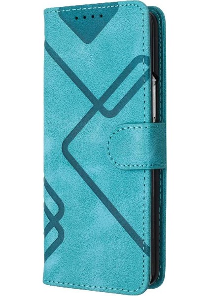 Samsung Galaxy Z Için Flip Case Kart ile Kat 6 Manyetik Kapak Pu Deri (Yurt Dışından)
