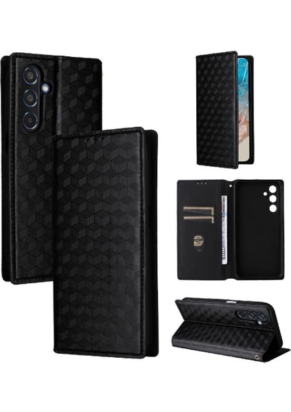 Samsung Galaxy M35 5g Cüzdan Manyetik Kapatma Kart Yuvaları Için Flip Case (Yurt Dışından)