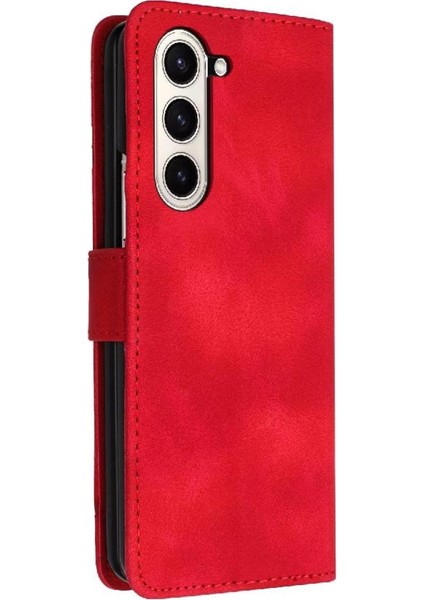 Samsung Galaxy Z Için Flip Case Kart ile Kat 6 Manyetik Kapak Pu Deri (Yurt Dışından)