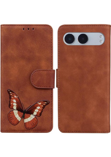 Oneplus Nord 4 Için Flip Case Kelebek Flip Folio Kapak Kart Yuvaları Renk (Yurt Dışından)