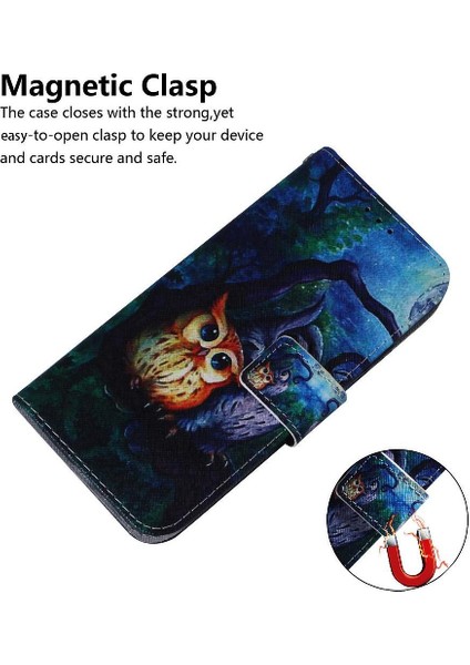 Samsung Galaxy A06 Kart Yuvaları Için Flip Case Pu Deri Cüzdan Manyetik (Yurt Dışından) modelleri