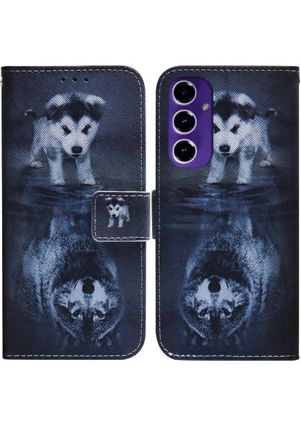 Samsung Galaxy A16 Kart Yuvaları Cüzdan Manyetik Kapatma Pu Için Flip Case (Yurt Dışından)