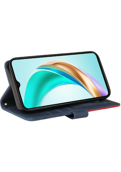 Onur X6B Dikiş Renk Deri Cüzdan Için Flip Case Kickstand Flip Kitap (Yurt Dışından)