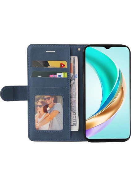 Onur X6B Dikiş Renk Deri Cüzdan Için Flip Case Kickstand Flip Kitap (Yurt Dışından)