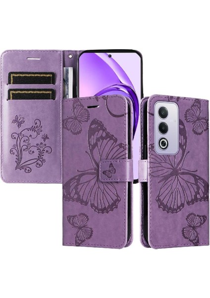 Kart Yuvası Standı Flip Kickstand ile Oppo A3 Pro 5g Pu Deri Için Kılıf (Yurt Dışından)