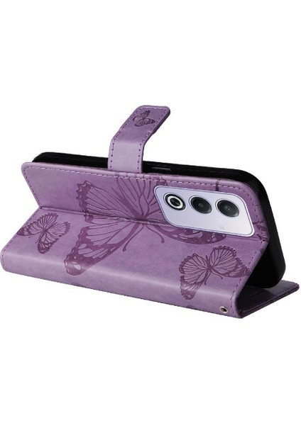 Kart Yuvası Standı Flip Kickstand ile Oppo A3 Pro 5g Pu Deri Için Kılıf (Yurt Dışından)