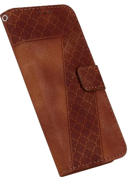 Onur X6B Cüzdan Flip Folio Kapak Için Telefon Kılıfı Kabartmalı Desen Pu Kart (Yurt Dışından) fırsatları