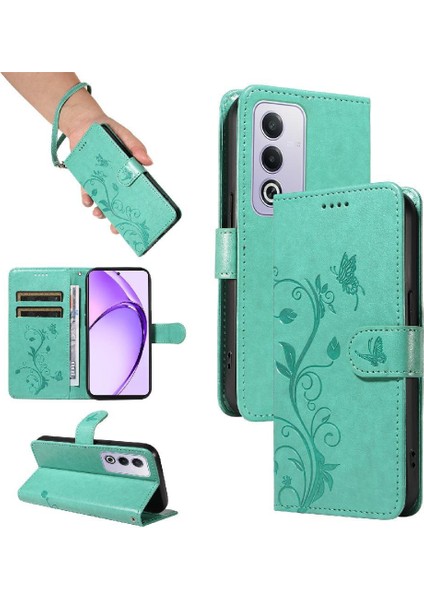 Oppo A3 Pro 5g Için Kılıf El Kayışı ile Yüksek Kaliteli Deri Cüzdan Telefon (Yurt Dışından)
